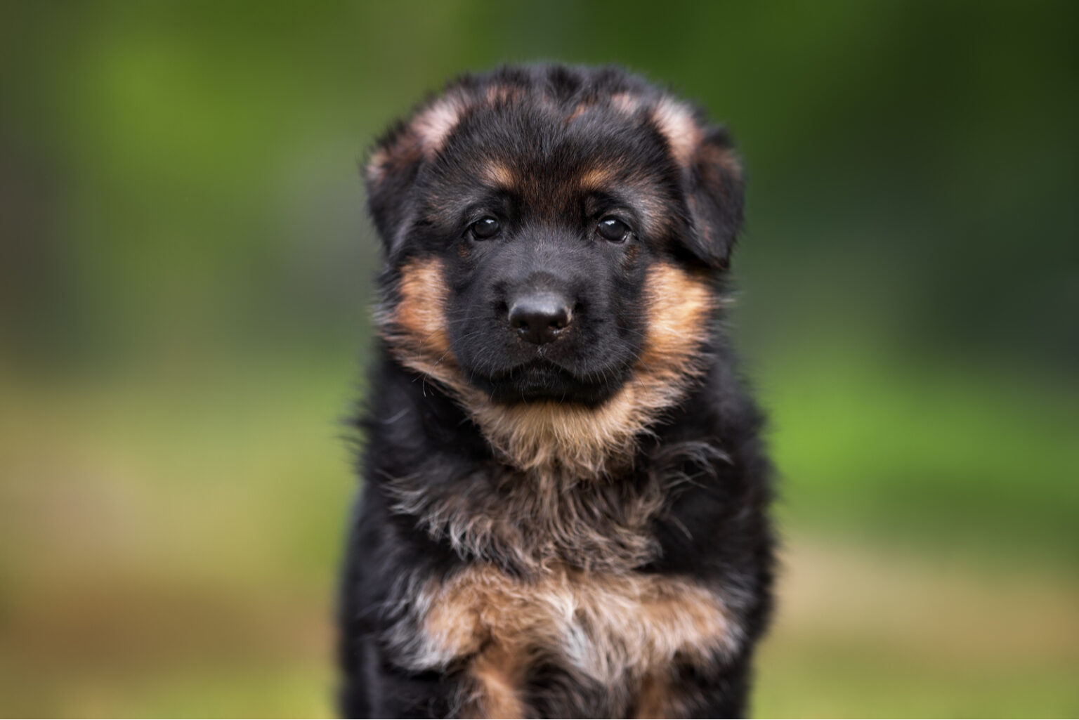Cute German Shepherd Puppy Posing Outdoor 1536x1025 