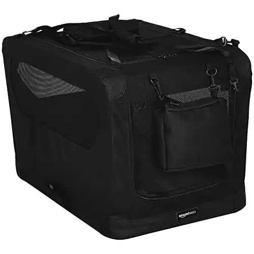 AmazonBasics Premium Folding Portable Soft Pet Crate