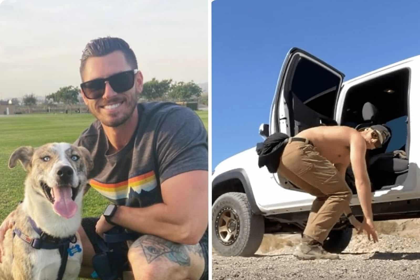 Owner Of A Rescue Dog Finds A Perfect Way To Get Him Into The Truck