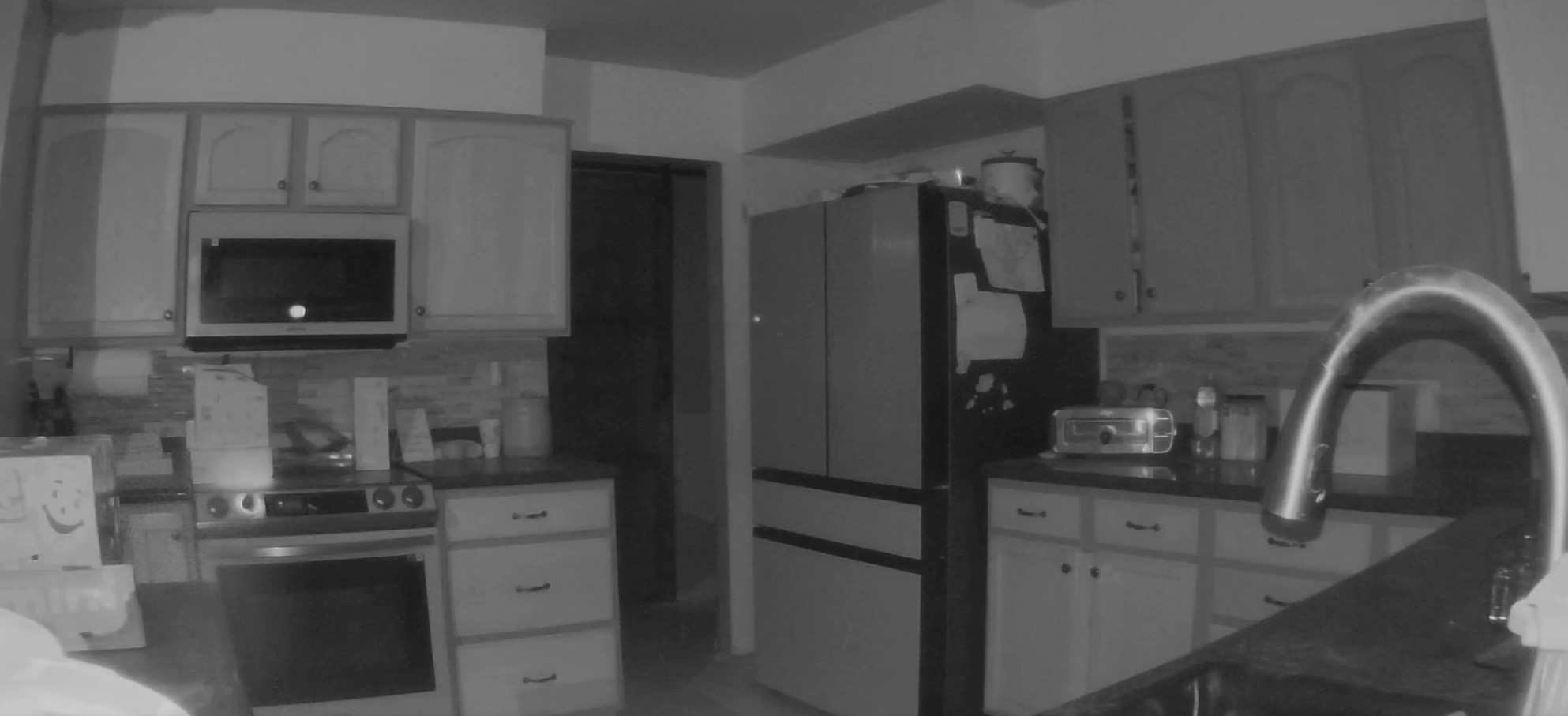 kitchen at night