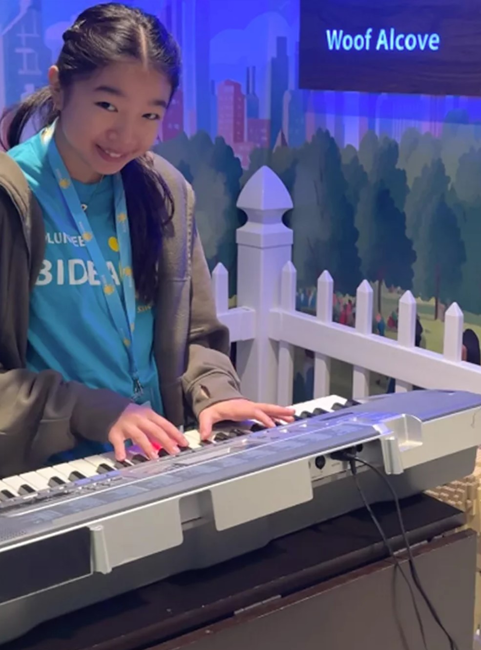 girl playing piano