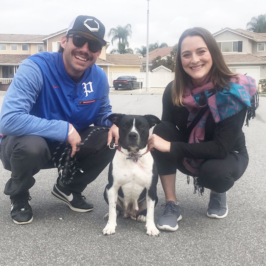 man woman and a dog