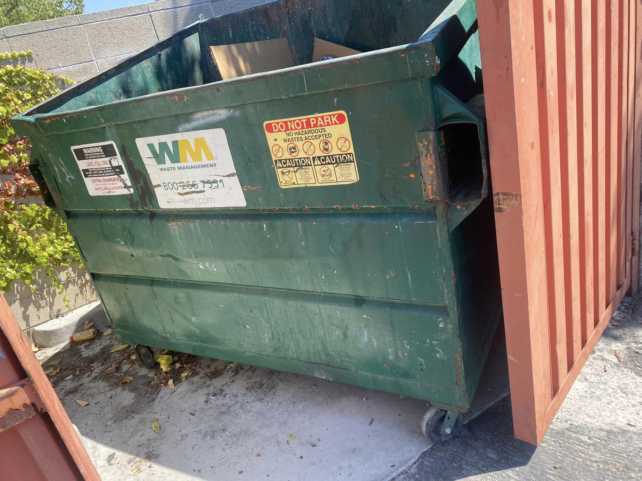 photo of a dumpster