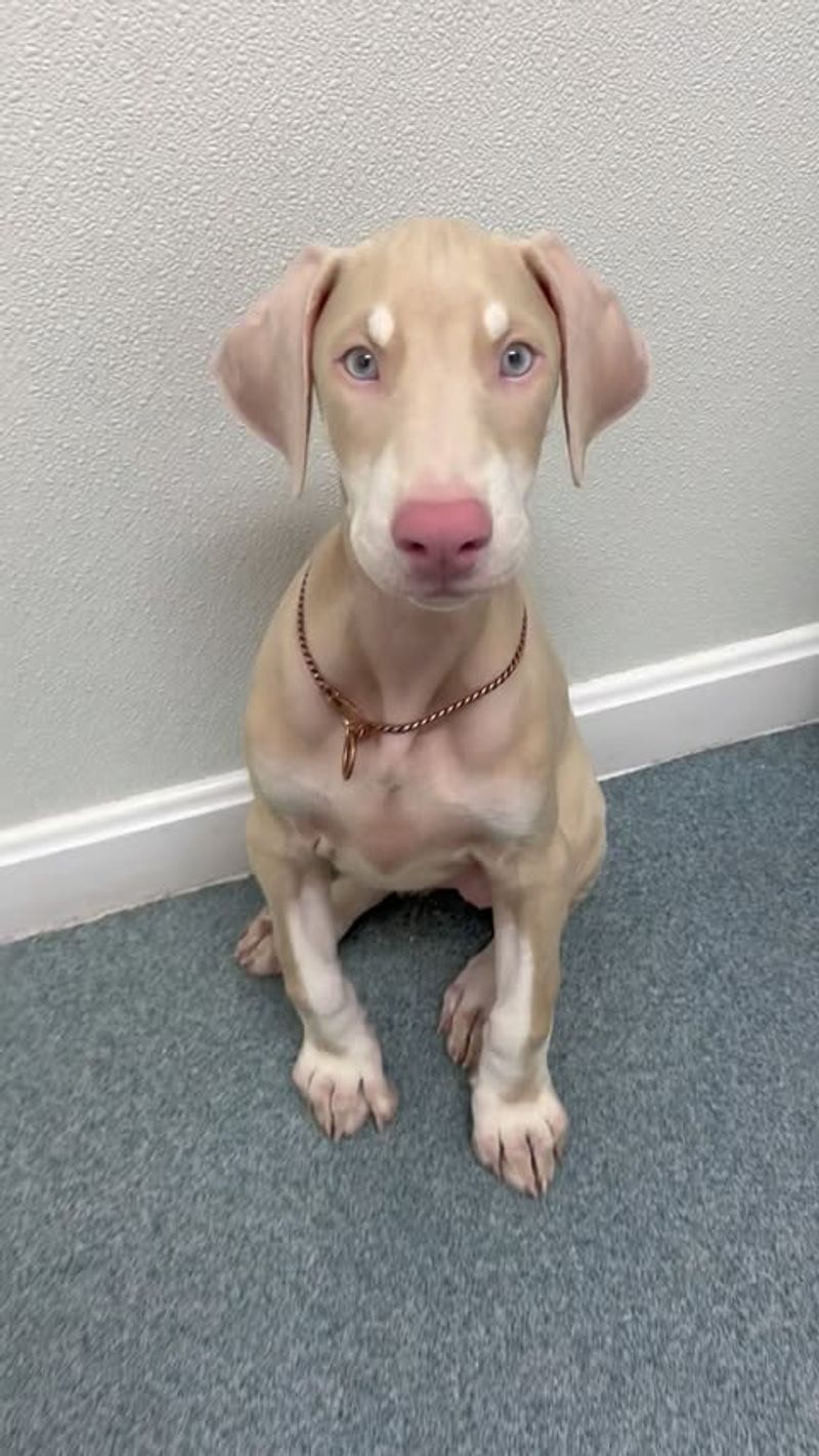 Piebald Doberman